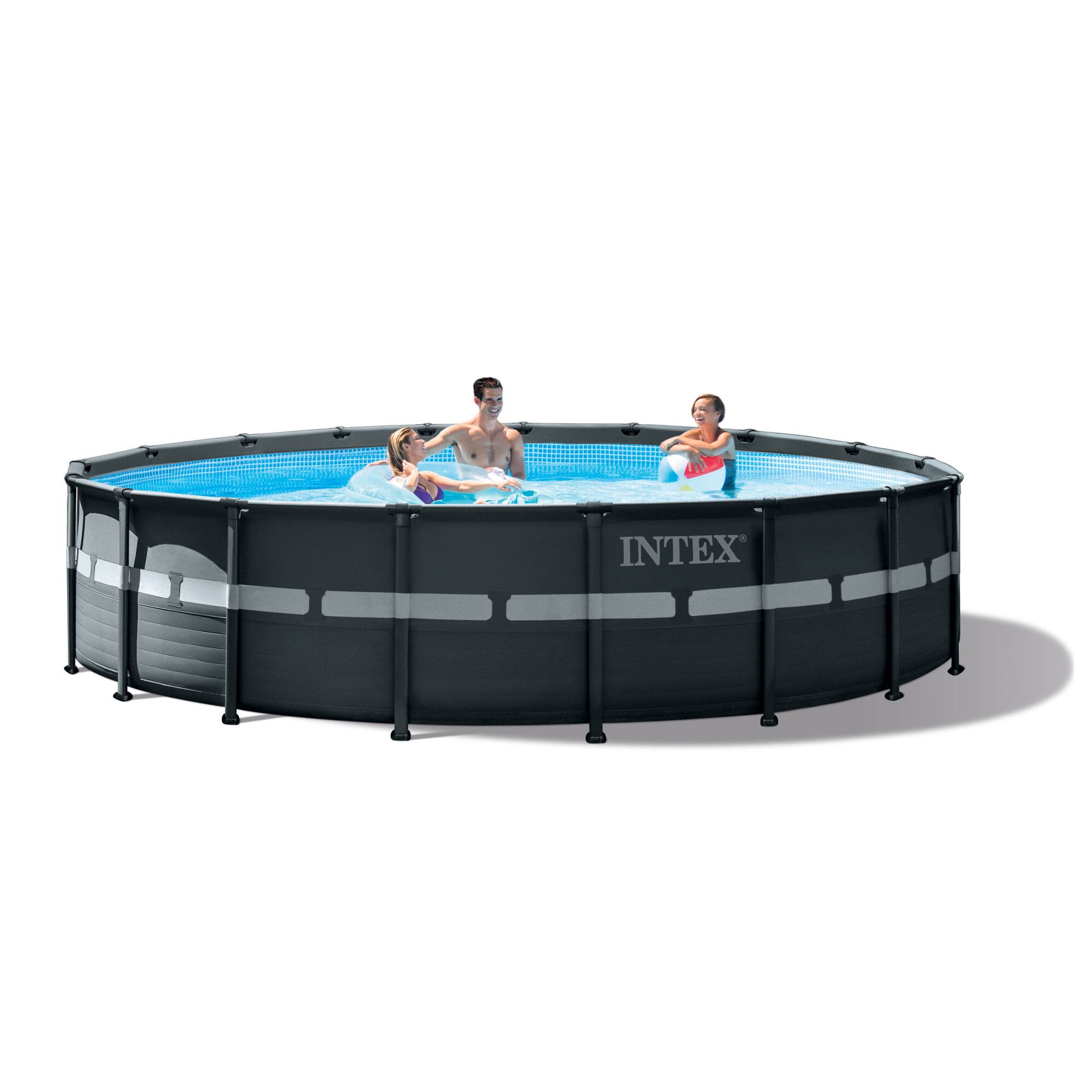 Alt View 21. Intex - Round Above Ground Pool Set w/ Pump.