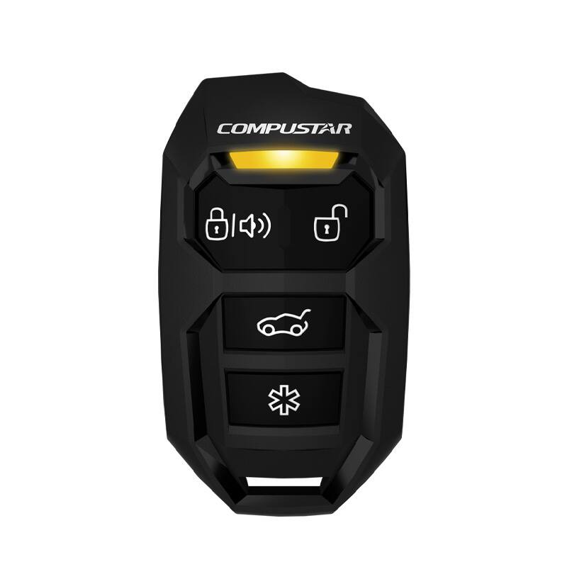 Front. Compustar - 900R 4-Button, 1000' Range Replacement Remote - Black.