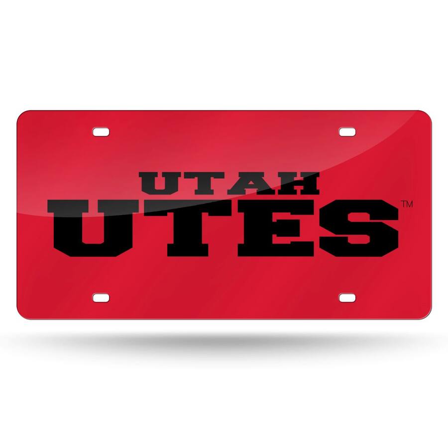 Utah Tag Rico Industries Utah Utes Mirrored Laser Cut License Plate Laser Tag ...