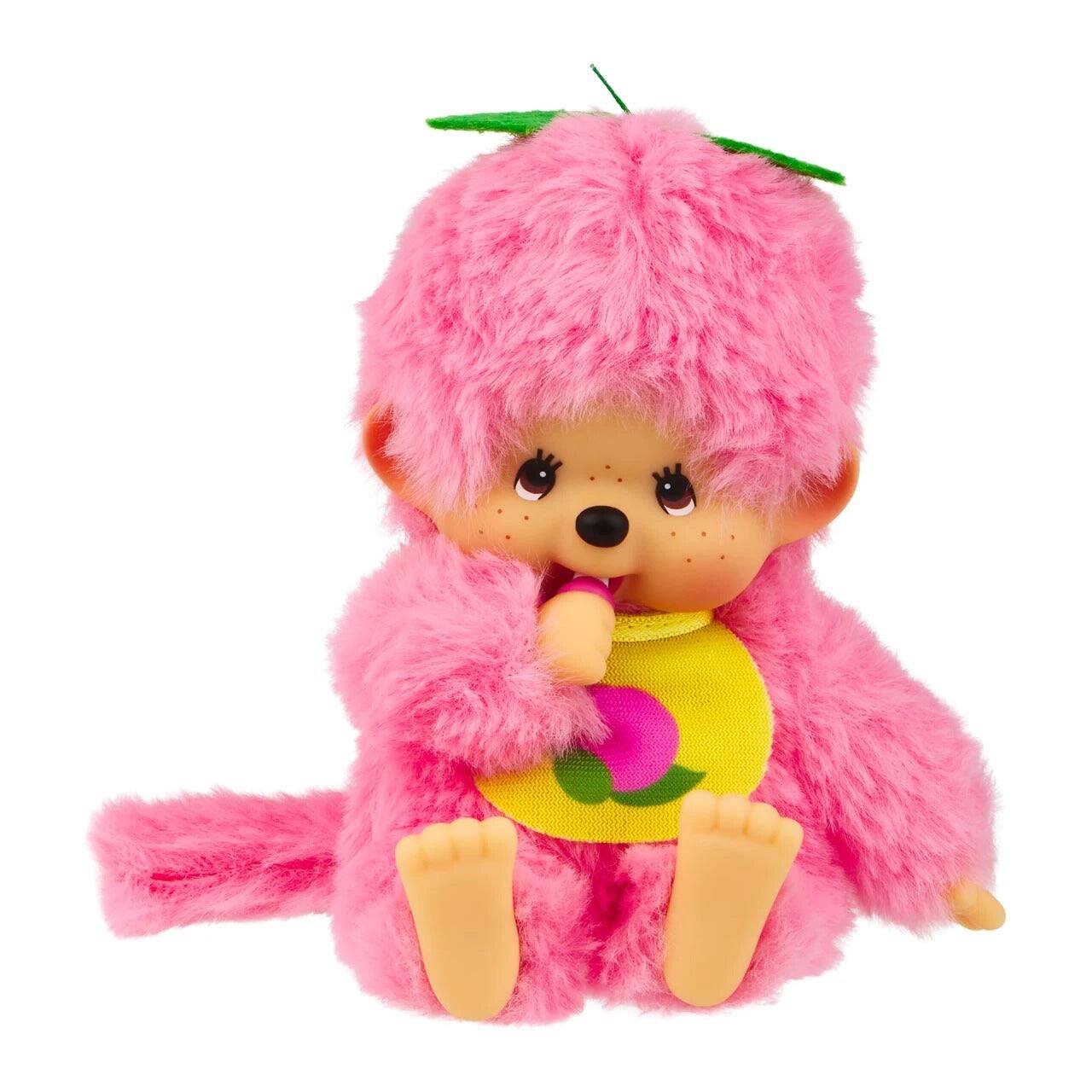 Alt View 1. Monchhichi - Sekiguchi Monchhichi Fruit Color Plush Doll - Peach Pink.