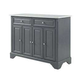 Crosley Furniture - Avery Kitchen Island - Distressed Gray