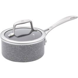 ZWILLING - Vitale 1-qt Aluminum Nonstick Saucepan with Lid - Gray