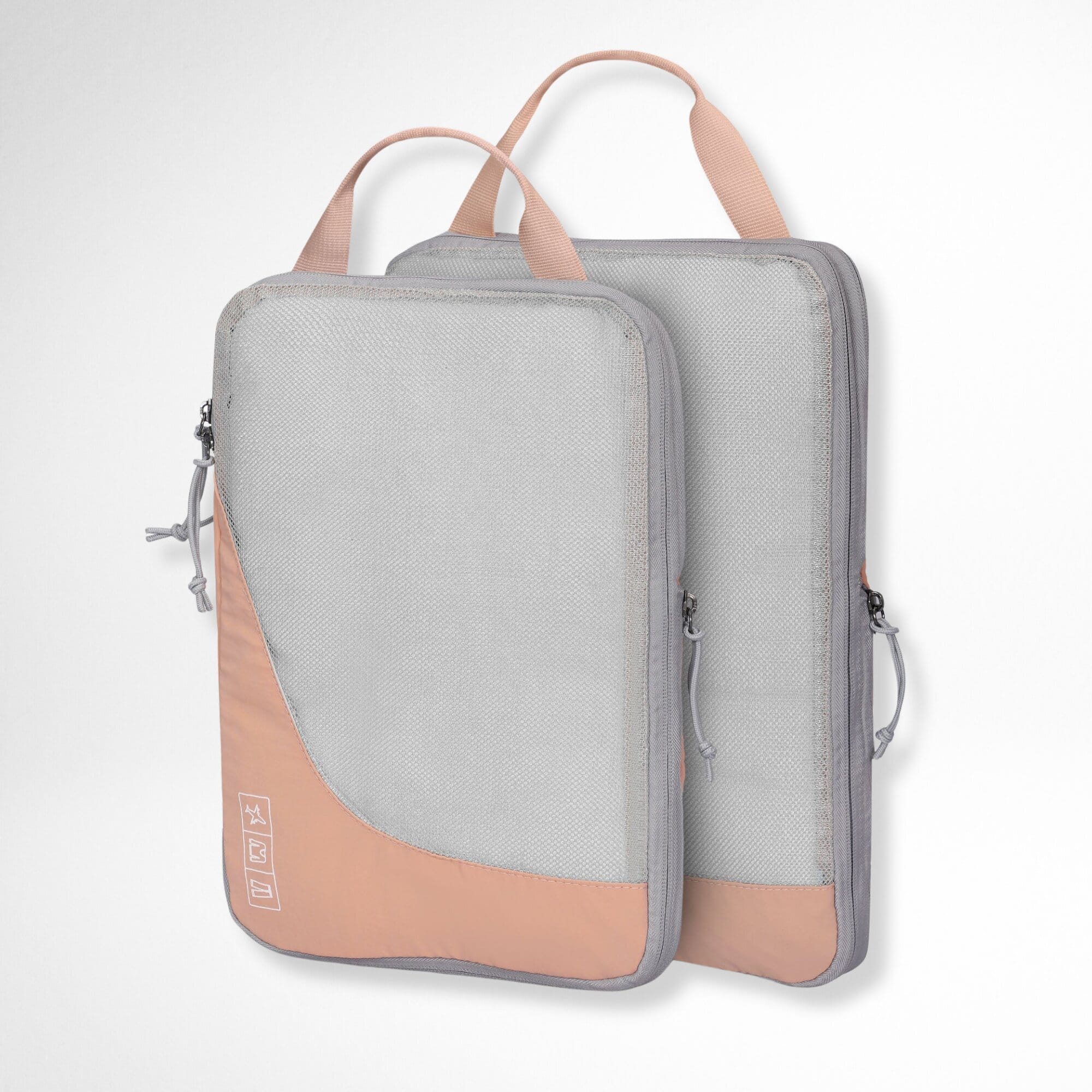 Hynes Eagle - Compression Packing Cubes 2-Piece Set - Peach