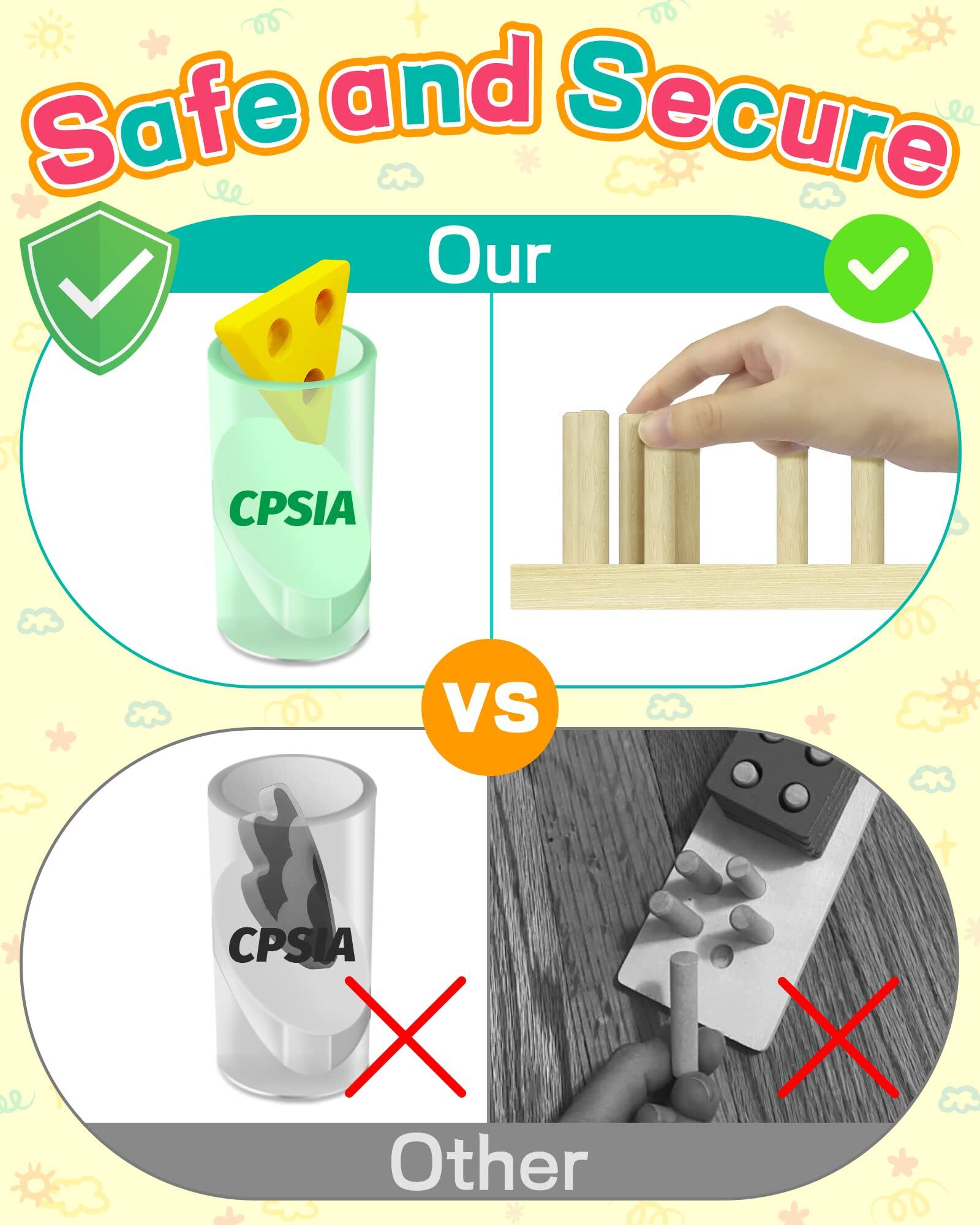 Safe and Secure

Our  
CPSIA

VS

CPSIA  
Other