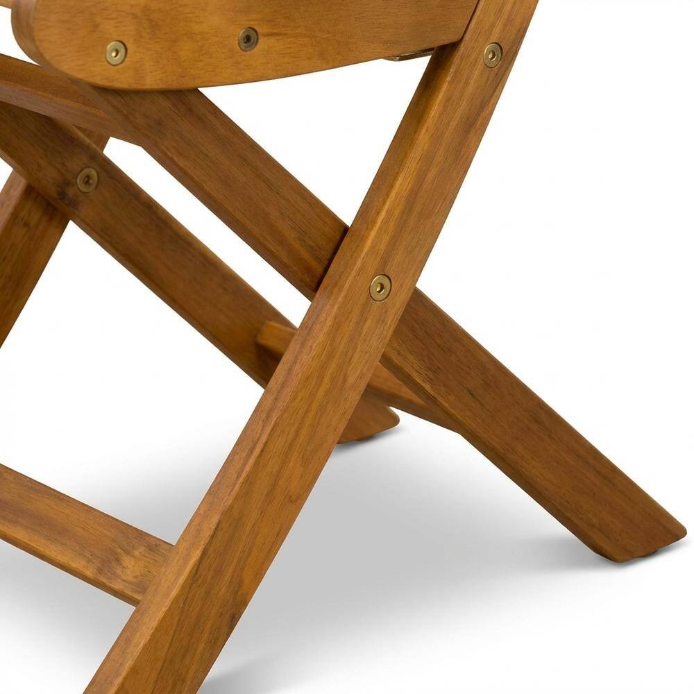 Angle. Outdoor Escape - Outdoor Dining Chairs Oil Finish Set of 2 Slatted Back Wood Seats - Natural Oil.