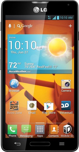  Boost Mobile - LG Optimus F7 4G LTE No-Contract Cell Phone - Black