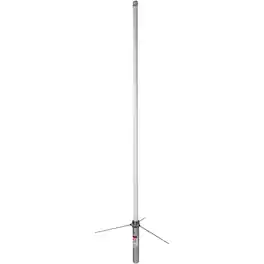 Tram - 1477 Pre-tuned 144 Mhz-148 Mhz Vhf/430 Mhz-460 Mhz Uhf Amateur Dual-band Base Antenna With White Fiberglass, 1477 - Silver