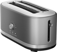 KitchenAid - KMT4116CU 4-Slice Wide-Slot Toaster - Contour Silver - Angle_Zoom