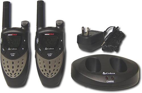 Front Standard. Cobra - 18-Mile FRS/GMRS 2-Way Radio (Pair).
