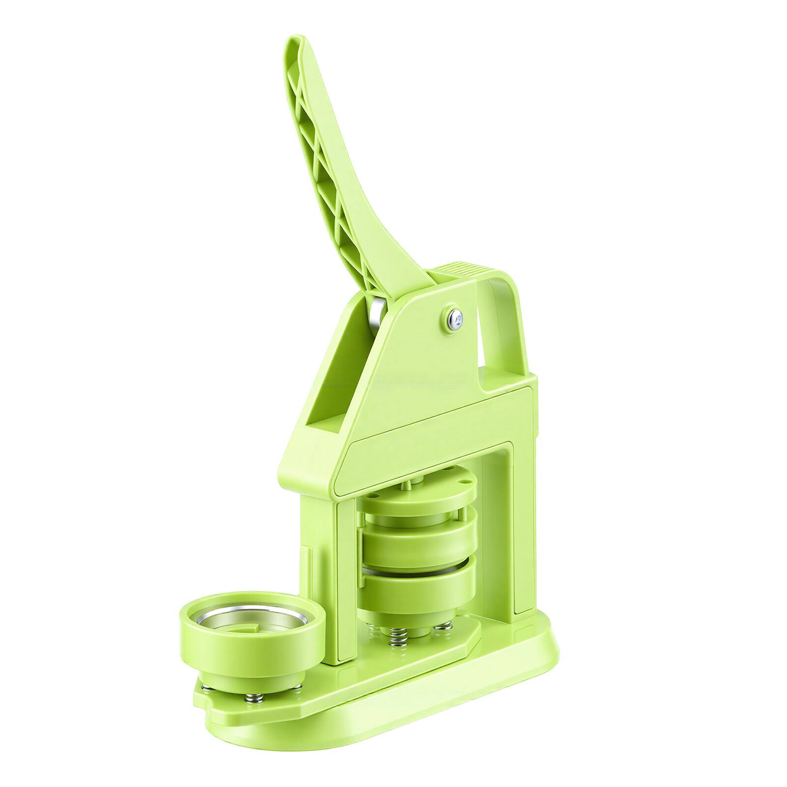 Alt View 5. VEVOR - Button Maker Machine, 2.28 in, Plastic Pin Maker with 100pcs Button Parts, Mr. Panda Magic Book, Circle Cutter - Green.