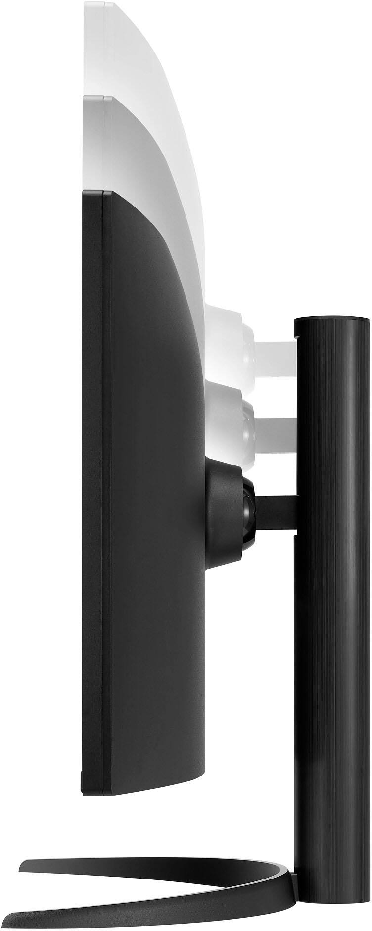 Alt View 4. LG - UltraWide 34" VA Curved WQHD 100Hz Monitor with HDR 10 (HDMI, DisplayPort, USB-C) - Black.