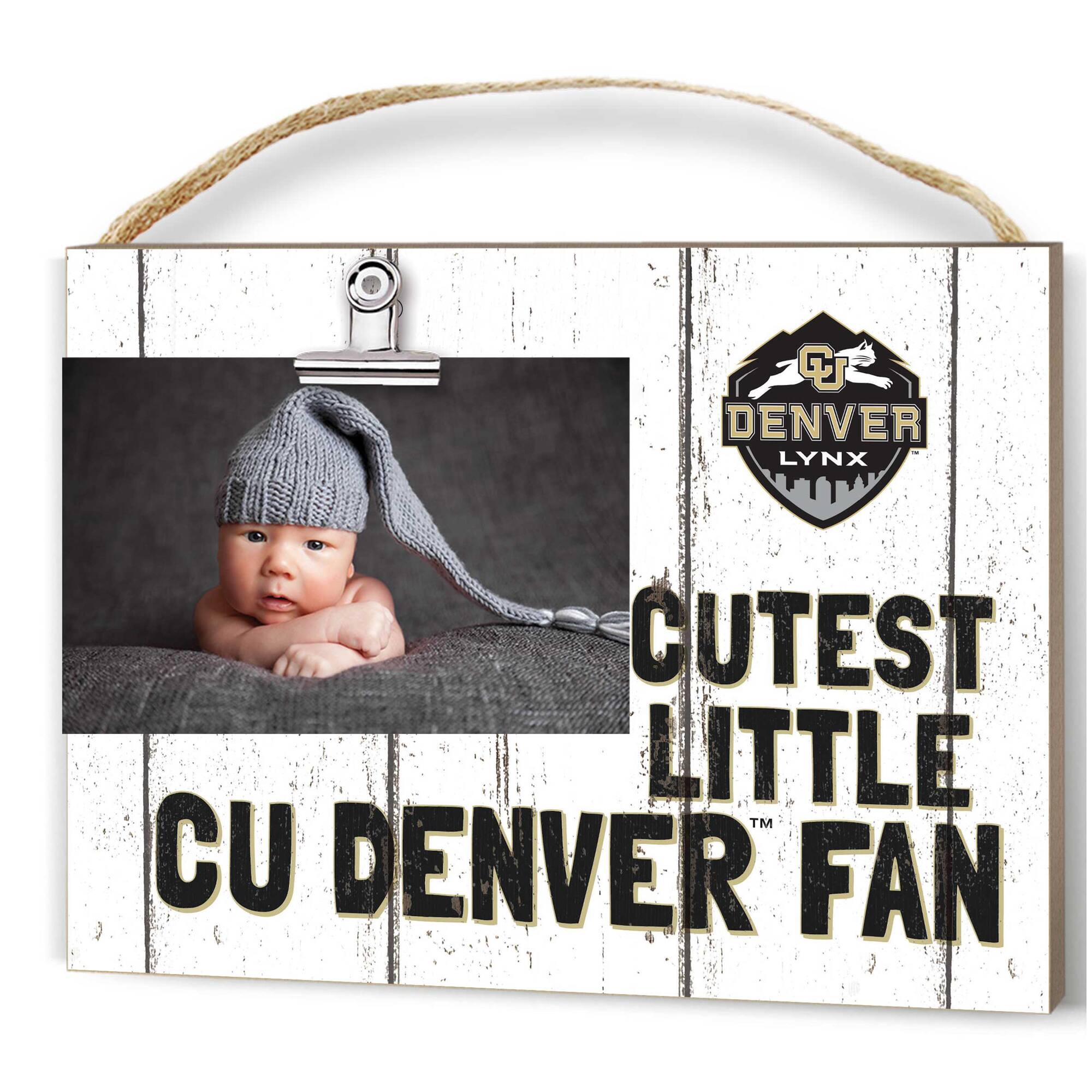 CU Denver Lynx 8'' x 10'' Cutest Little Weathered Logo Clip Photo Frame