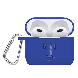Artinian - Texas Rangers Debossed Silicone AirPods Gen Three Case Cover - Multicolor
