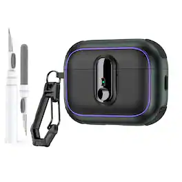 Dteck - Case For Airpods Pro 3rd Gen (2025) Shockproof Drop Protection Safe Lock Cover With Cleaning Pen & Keychain - Armygreen