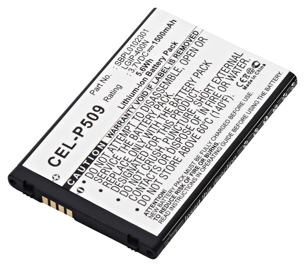 Front. UltraLast - Lithium-Ion Battery for Select LG Cell Phones - White/Black.