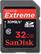 Front Standard. SanDisk - Extreme 32 GB Secure Digital High Capacity (SDHC) - 1 Card.