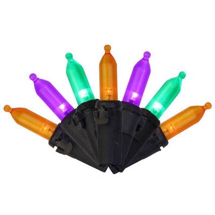Front. Celebrations - Multicolored 100 ct LED Mini Halloween String Lights - Multicolored.
