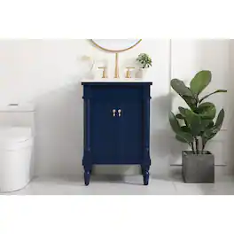 Elegant Kitchen and Bath - 24 inch Single bathroom vanity in - Blue