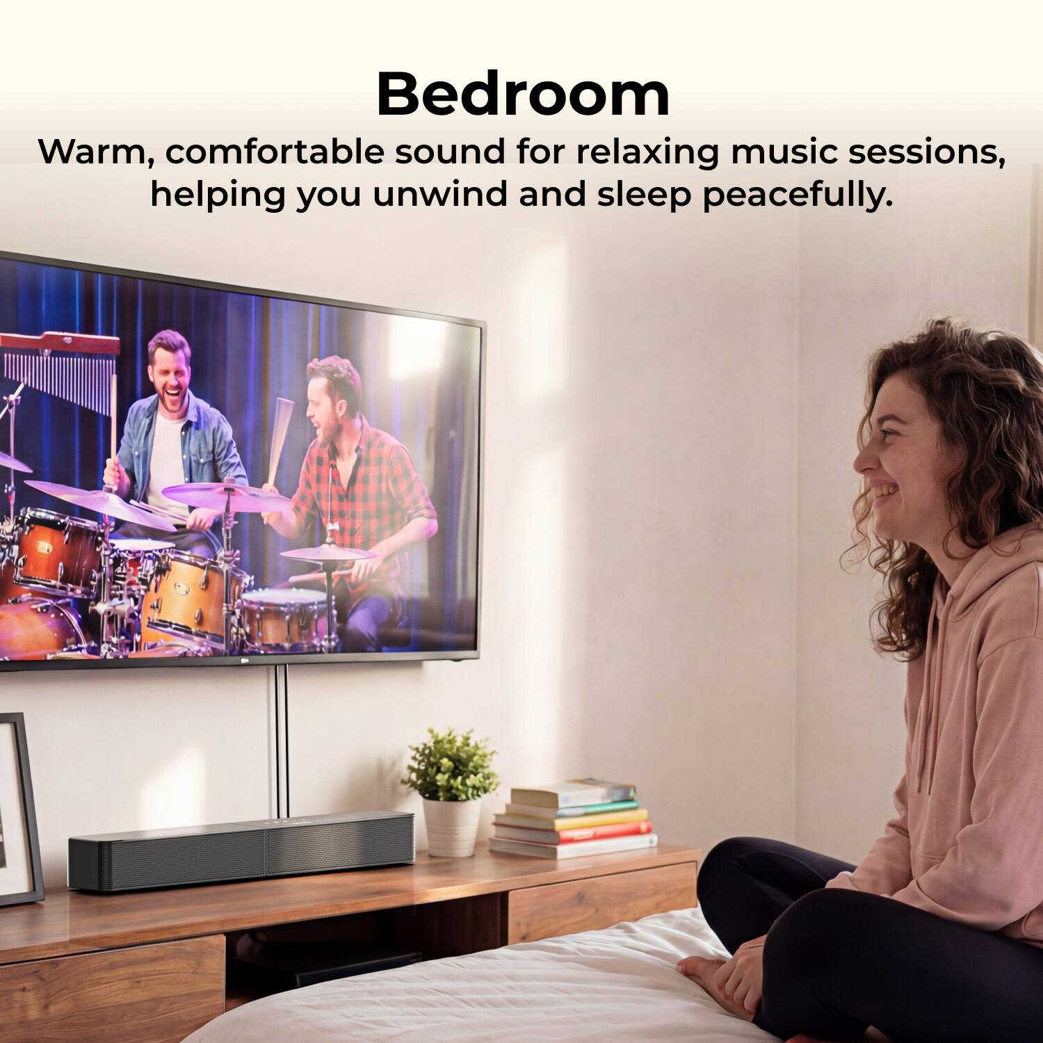 Bedroom  
Warm, comfortable sound for relaxing music sessions, helping you unwind and sleep peacefully.