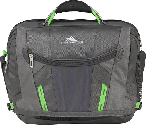  High Sierra - Messenger Laptop Bag - Kelley Green/Charcoal/Black