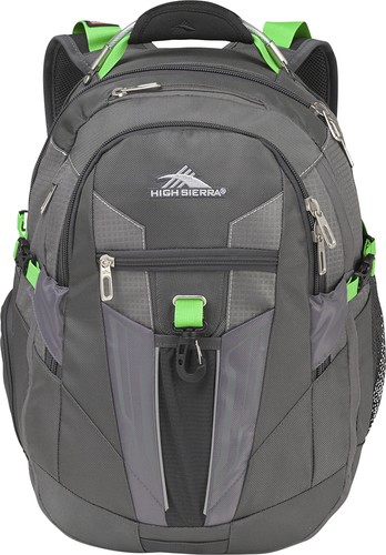  High Sierra - Laptop Backpack - Kelly Green/Charcoal/Black