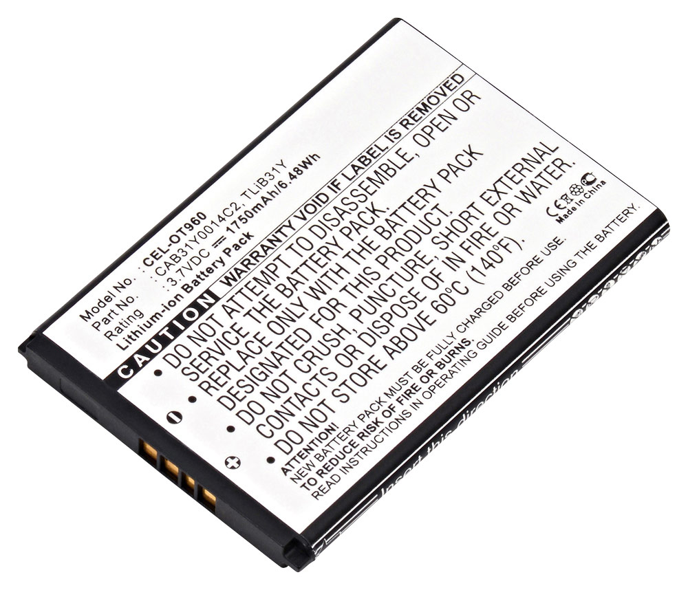 Afsky region Tyggegummi UltraLast Lithium-Ion Battery for Select Alcatel Cell Phones CEL-OT960 -  Best Buy