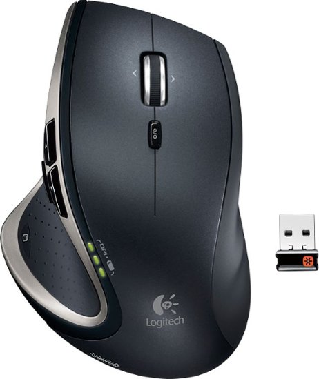 Logitech - Performance Mouse MX - Black - Larger Front