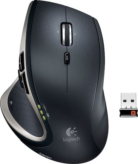 Logitech - Performance Mouse MX - Black - Larger Front