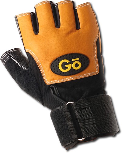 GoFit Leather Weight Training Gloves with Interactive Training CD 