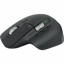 Logitech - MX MASTER 3S Performance Wireless Mouse - Darkfield - Wireless - 32.81 ft - Bluetooth/Radio Frequency - 2.40 - Wireless - Gray