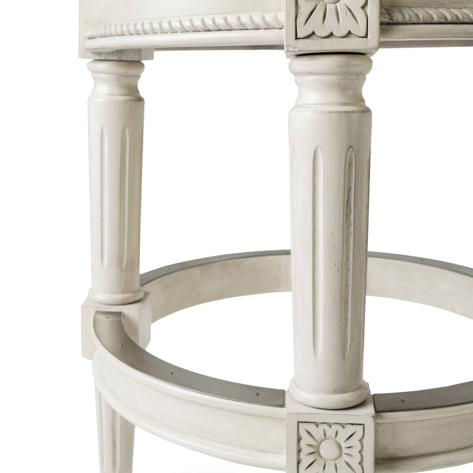 Alt View 8. Maven Lane - 26" Pullman Backless Counter Stool In White Oak Finish With  Fabric Upholstery - White Oak.
