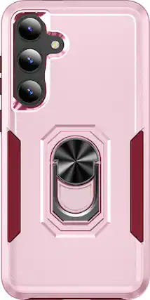 Front. SaharaCase - ArmorPro Kickstand Case for Samsung Galaxy S24 - Wild Pink.