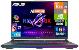 ASUS - ROG Strix G18 G814PP-DS94 Eclipse Gaming Laptop, Ryzen 9 8940HX, 16GB, 1TB SSD, 18" (2560x1600), RTX 5070, Win 11H - Eclipse Gray