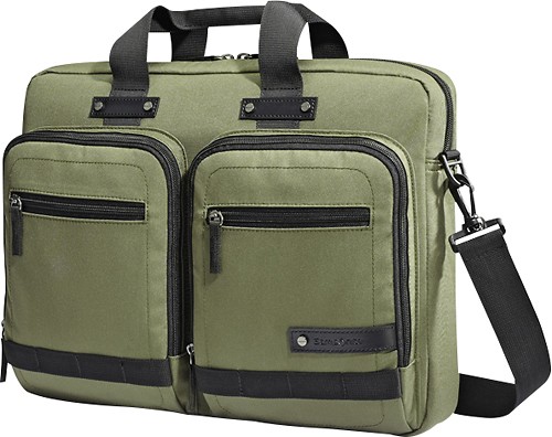  Samsonite - Madagascar Slim Laptop Briefcase - Olive Green
