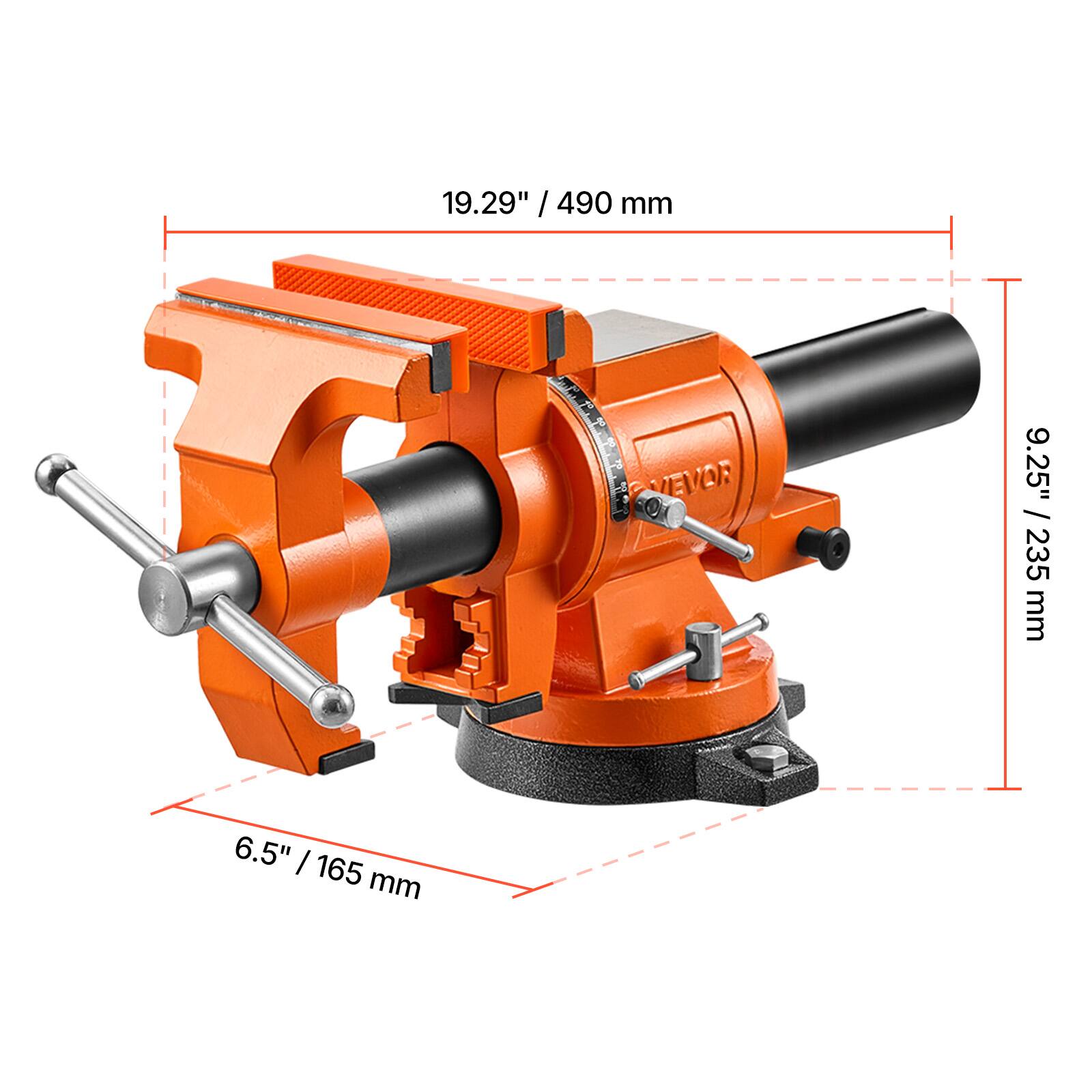 19.29" / 490 mm  
9.25" / 235 mm  
6.5" / 165 mm