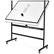 Front. Costway - Costway 48''x36'' Mobile Magnetic Double-Sided Reversible Whiteboard Height Adjust - White + Black.