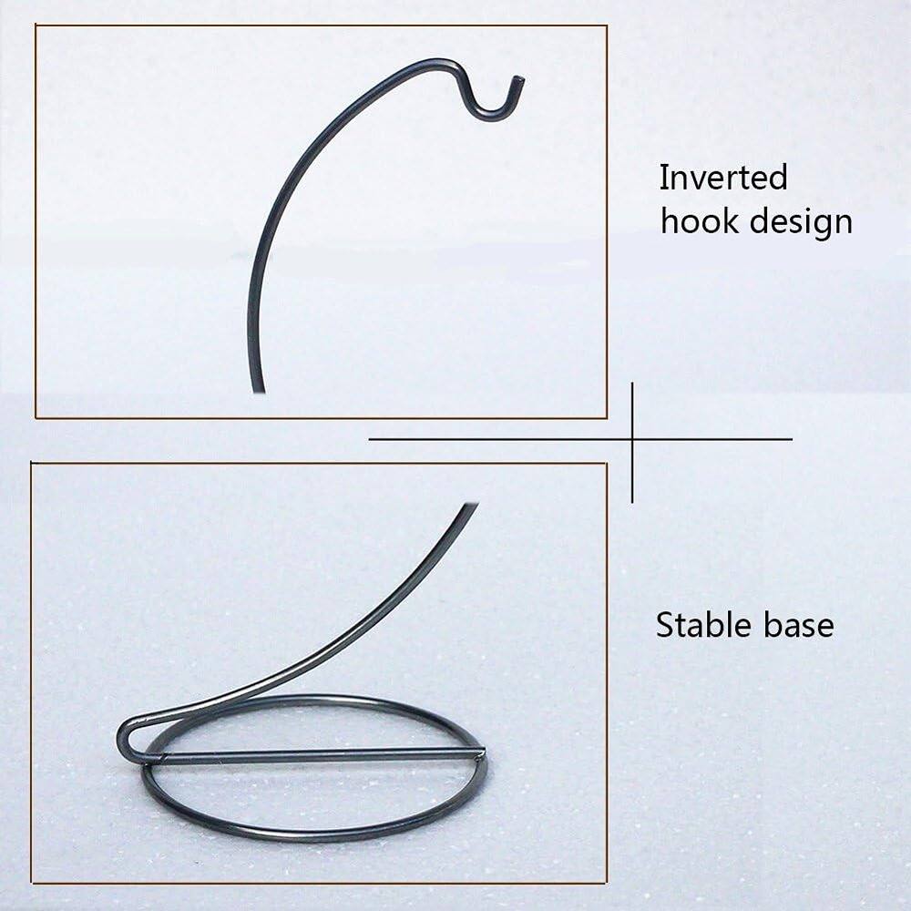 Inverted hook design  
Stable base