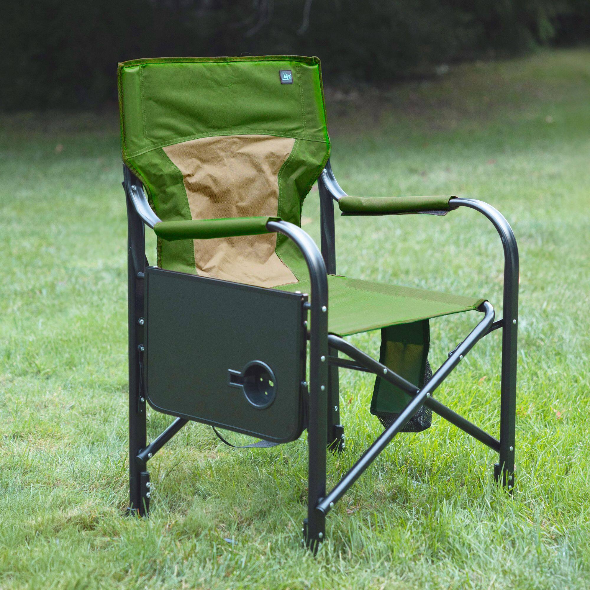 Alt View 7. Bliss Hammocks - Bliss Hammocks 24V Heated Seat, Folding Chair w/Battery & 3 Heat Settings, Green - Green.