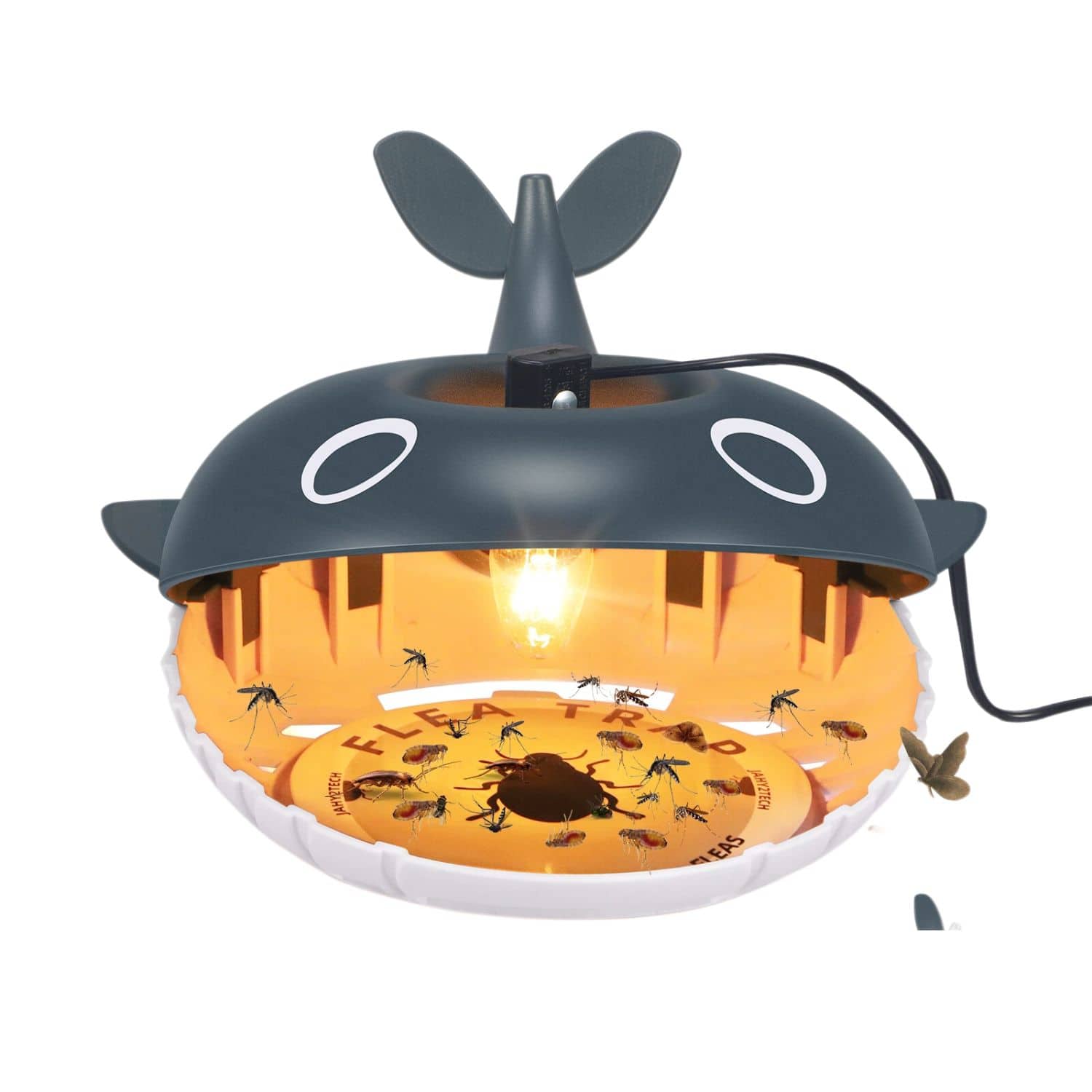 Flea Trap 2-Pack – Light-Activated Electric Insect Trap (Non-Toxic, Safe for Pets & Kids)