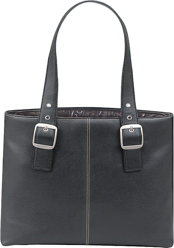 Front. Solo New York - Classic Laptop Tote - Black/Red.