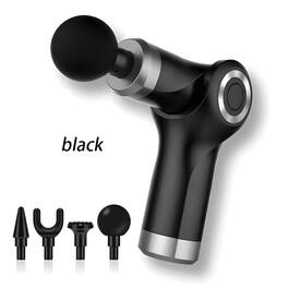 Cluzine - Foldable Deep Tissue Massage Gun Adjustable Handheld for Daily Muscle Relief & Recovery - Black