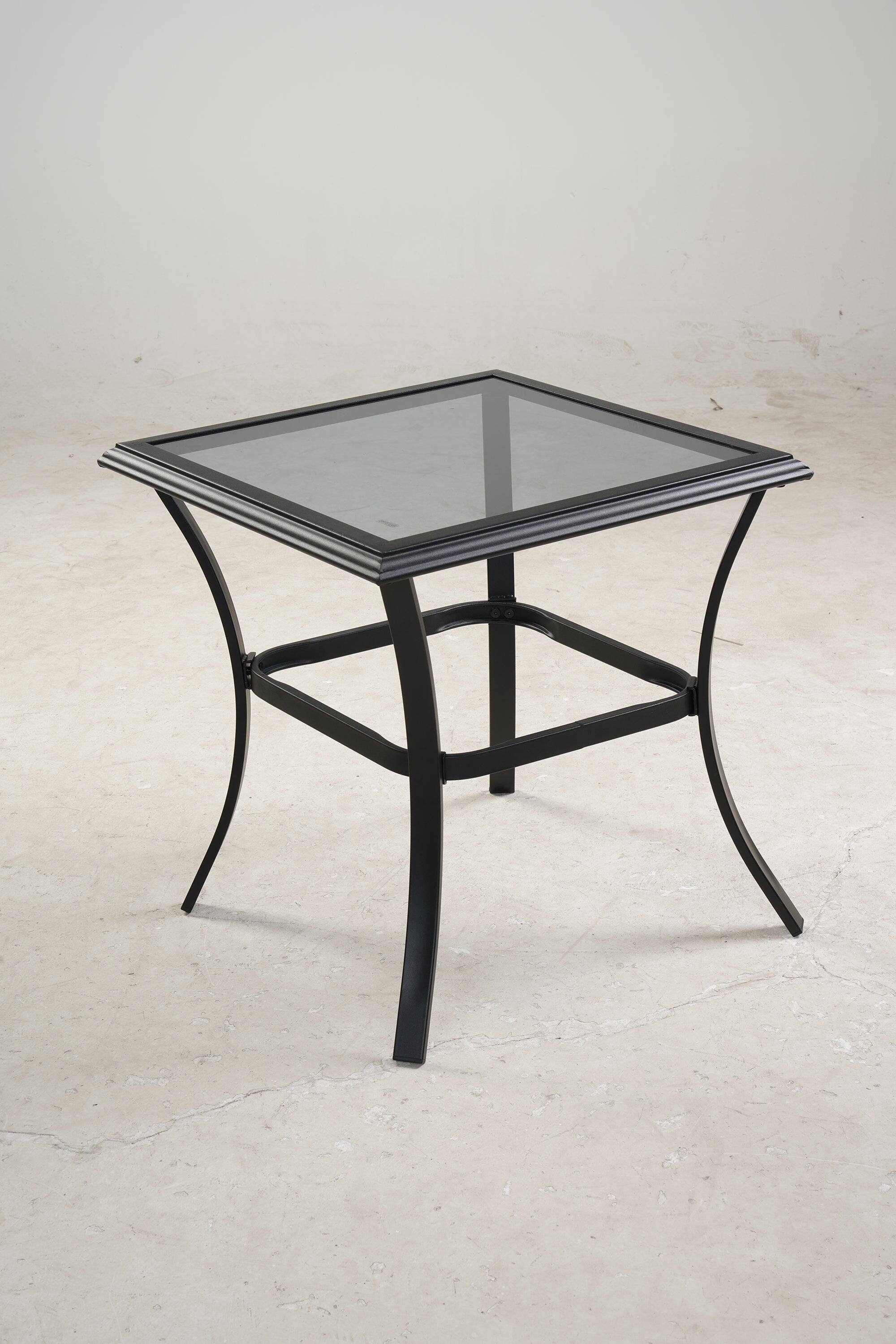 Alt View 4. Boyel Living - Black 3-Piece Outdoor Patio Conversation Set with Gray Cushions and Coffee Table - Black.