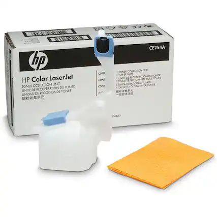HP Color LaserJet
TONER COLLECTION UNIT
UNITE DE RECUPERATION DU TONER
UNIDAD DE RECOGIDA DE TONER
碳粉收集单元
CE254A
1 TONER COLLECTION UNIT
1 TONER WIPE
1 UNITE DE RECUPERATION DU TONER
1 UNITE NETTOYANTE POUR TONER
1 UNITA DI RACCOLTA TONER
1 SALVIETTA DI PULIZIA PER TONER
碳粉收集单元
一炭粉清洁纸