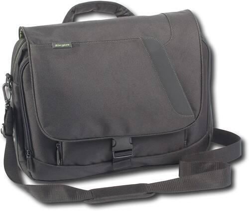 Angle Standard. Targus - Chromatic Messenger Laptop Case - Black/Green.