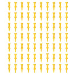 Unique Bargains - Plastic Step Down Golf Tees, 1.7 Inch Unbreakable Plastic Tees Bulk, 140pcs - Fits Practice/Outdoor/Course/Competition - Yellow