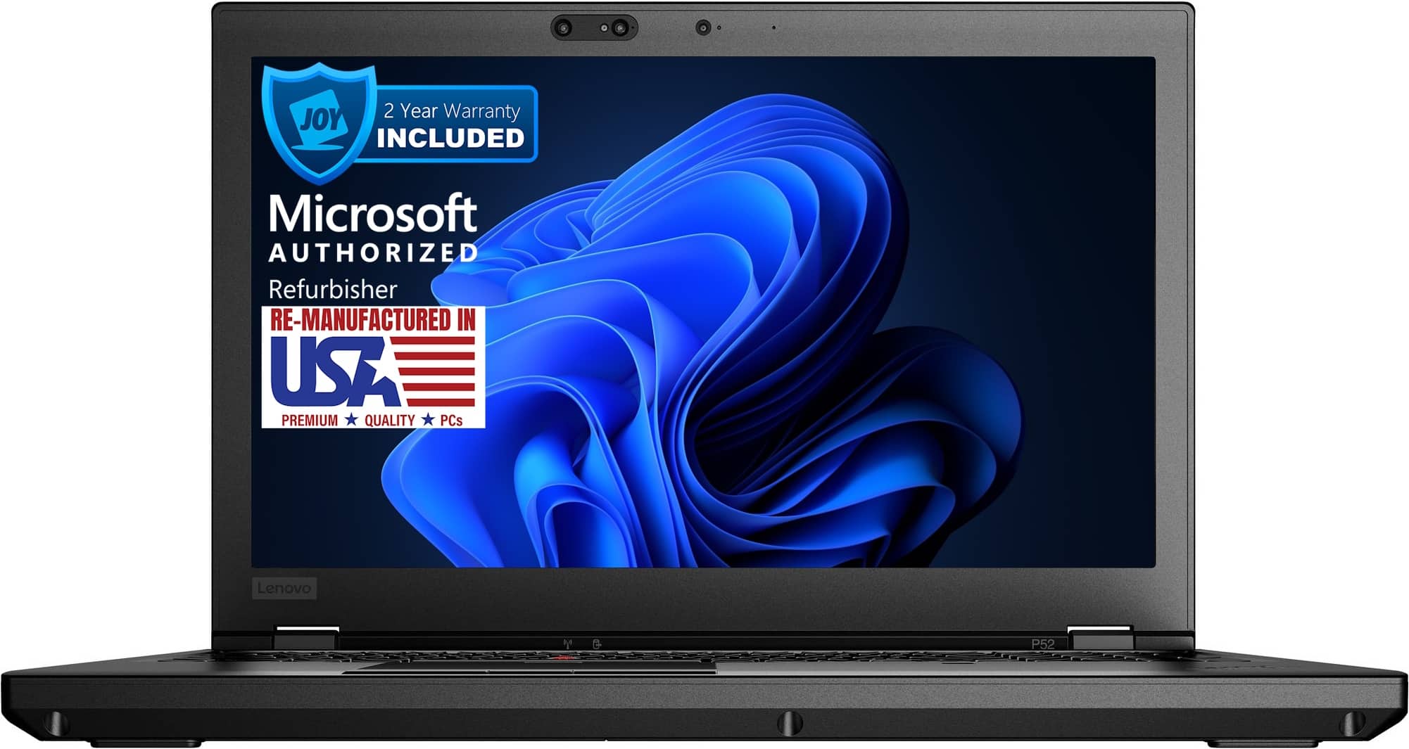 2 Year Warranty Included  
Microsoft Authorized Refurbisher  
Re-Manufactured in USA  
Premium Quality PCs  
Lenovo P52