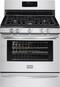 Frigidaire - Gallery 30" Self-Cleaning Freestanding Gas Convection Range - Silver-Front_Standard