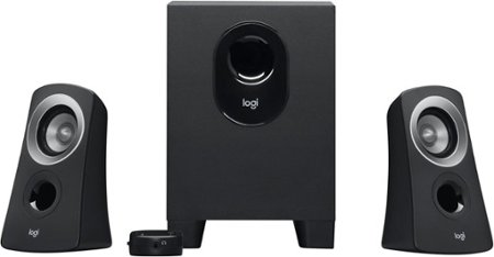 Logitech - Z313 2.1-Channel Speaker System (3-Piece) - Black