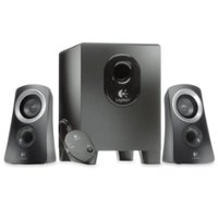Logitech - Z313 2.1-Channel Speaker System (3-Piece) - Black/Silver - Front_Zoom