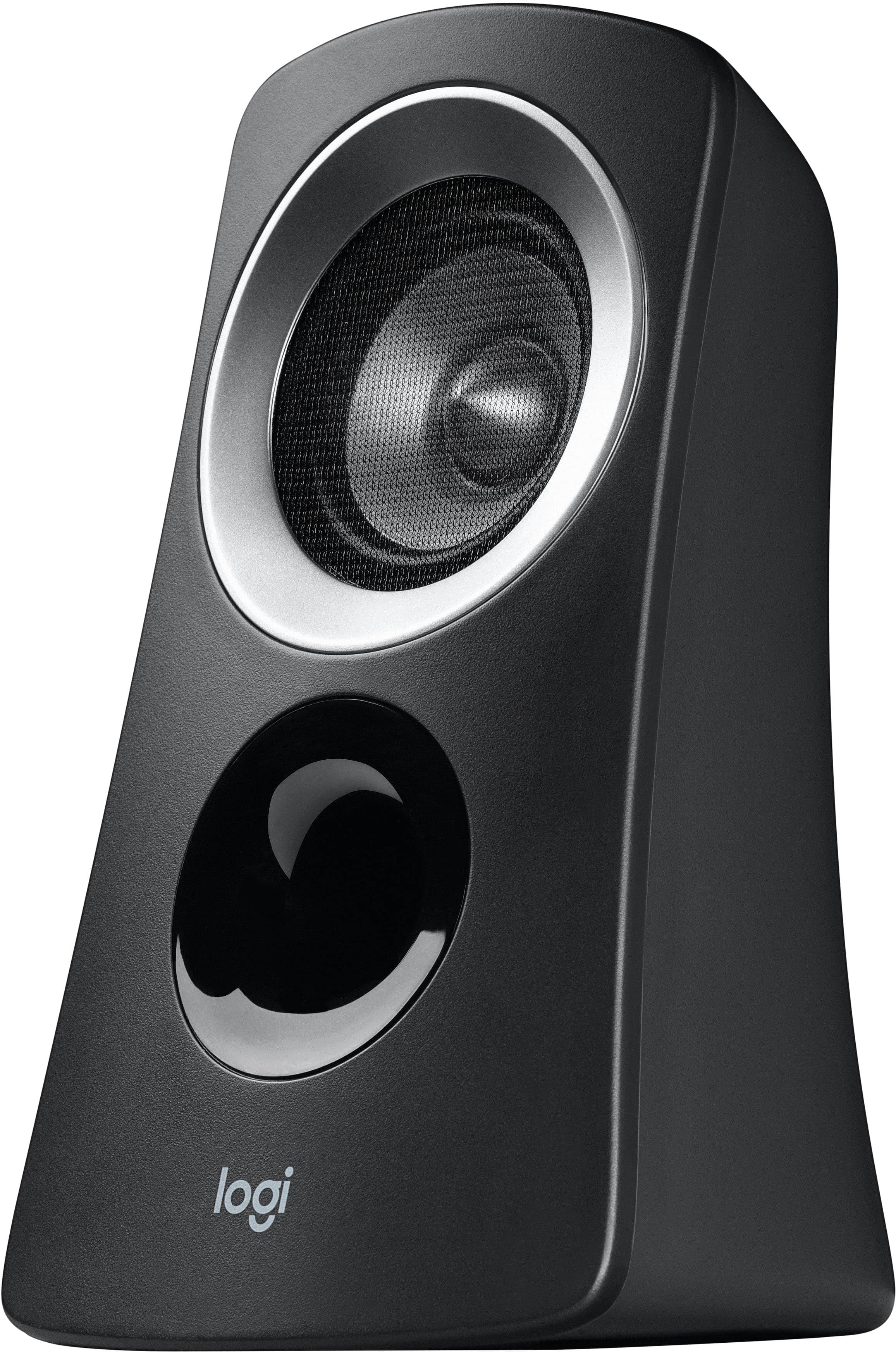 Alt View 13. Logitech - Z313 2.1-Channel Speaker System (3-Piece) for PC - Black/Silver.